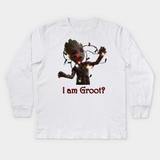 Groot Christmas Kids Long Sleeve T-Shirt